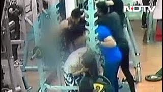 Enraged Man Punches And Kicks Woman In Indore Gym. Caught On CCTV