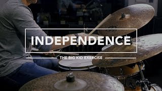 The Big Kid Independence Exercise - Drum Lesson from Mikeslessons.com