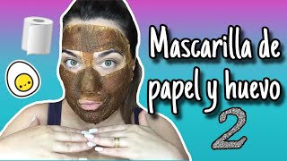 Mascarilla de clara de huevo y papel higiénico | VERSIÓN 2!!(SIN LIMÓN)