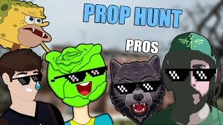 Una Esponja en Apuros, un Noob & CAZADORES PROS :'u - Prop Hunt con Kahuna, Lechu y Vector