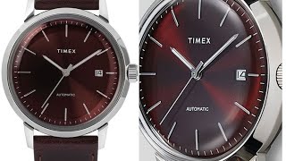 Quick Look at the Burgundy Timex Marlin Automatic