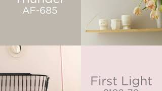 Color Trends 2020 | First Light & Thunder | Benjamin Moore