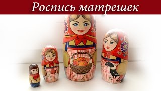 Роспись матрешек. Часть 4. Как смотрится работа под лаком