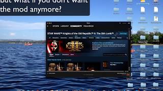 Kotor 2: Installing Mod via Steam Workshop (Plus a SERIOUS Message)