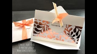 DIY Tutorial für eine Karte mit dem Envelope Punchboard (Hochzeit)