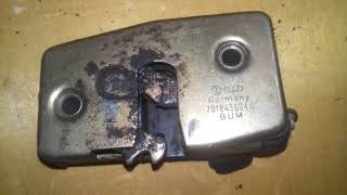 Замок правой сдвижной двери VW T4 701843604A центральный