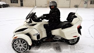 Can-Am Spyder in the Snow? - Watch This!
