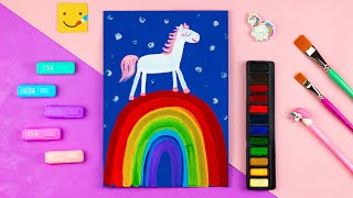 Как нарисовать ПОНИ на РАДУГЕ/ Уроки рисования