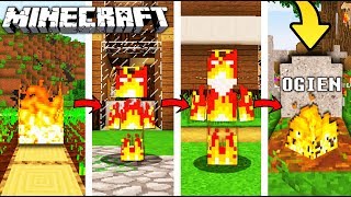 ŻYCIE OGNIA W MINECRAFT || OD NARODZIN DO ŚMIERCI