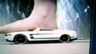 2010 Mustang Crushed Barefoot Feet Crush car for FUN