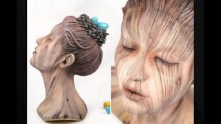 Скульптор делает завораживающие «деревянные» скульптуры из керамики!
