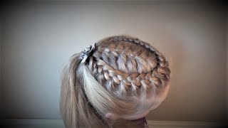 Французская Коса С Кружевной Оплёткой Peinado French Braid with a Lace Braid Wrap