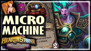 MICROMACHINE IS ACTUALLY GOOD?! - Hearthstone Battlegrounds
