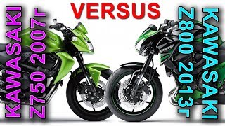 СРАВНИМ! Kawasaki Z750 против Z800!!! VERSUS!
