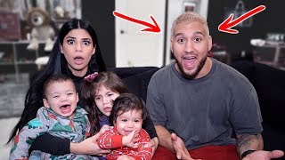 DYED MY HAIR BLONDE AND SURPRISED BRAMTY!!! *CRAZY REACTION*