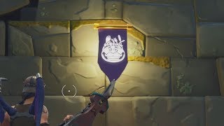 Secret Tomatohead Banner Location (Week 8 Road Trip Challenges) - Fortnite Battle Royale
