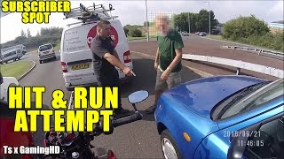 Motorcycle Hit & Run : Van Man Saves The Day!