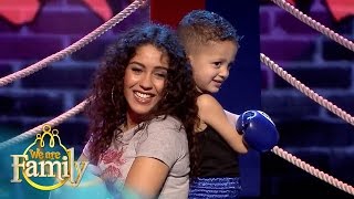 EXCLUSIEF: 4-jarige Jamil bokst en rapt er op los! | We Are Family 2015 | SBS6