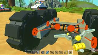 Долой двойные подшипники! Танковый ход на TheModpack! Scrap Mechanic