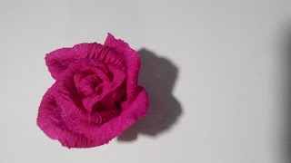 Rose of corrugated paper / Роза из гофрированной бумаги