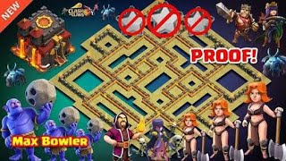 Best Th10 War Base 2018 Vs Anti Everything Anti Bowler Anti Valkyrie Anti 1 Star With Replays PROOF!