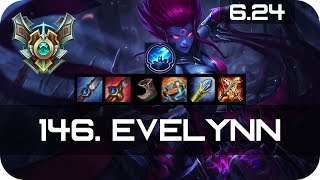 Evelynn Jungle vs Shyvana Master Preseason 7 Season 7 s7 Patch 6.24 2017 Gameplay Guide Build