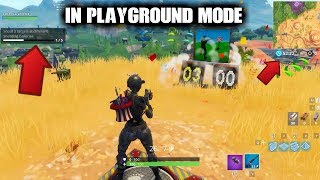 HOW TO DO WEEKLY CHALLENGES IN PLAYGROUND MODE!!! (Fortnite)