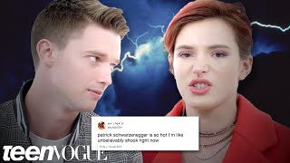 Bella Thorne & Patrick Schwarzenegger Compete in a Compliment Battle | Teen Vogue