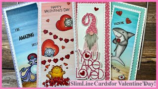 Valentine's Card Series | Slim Line Cards!
