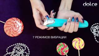 Дизайнерский водонепроницаемый вибратор Dolce Tyler Tiffany Blue