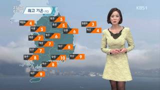 2015년 01월 23일 KBS 뉴스광장 오수진 기상캐스터 일기예보