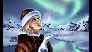 Северное сияние и красивая якутская песня Northern lights and beautiful Yakut song