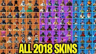 EVERY FORTNITE SKIN IN 2018! ALL FORTNITE SKINS IN 2018! 260+ SKINS SHOWCASE!