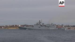 Russia ship leaves Crimea port for Mediterranean