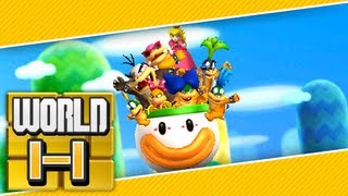 New Super Mario Bros. 2 (3DS) - World 1-1 (2 Player) 100%