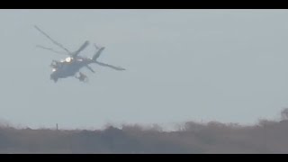 Ми-24 устроили ад для террористов в районе базы ВКС РФ.Сирия Российские вертолеты