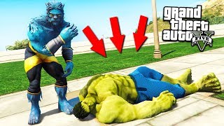 КАК ЗВЕРЬ ИЗ ЛЮДИ ИКС СТАЛ ХАЛКОМ В ГТА 5 МОДЫ ОБЗОР МОДА ВИДЕО ИГРЫ GTA 5 MODS