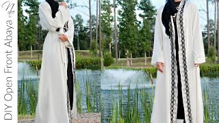 Nadira037 | DIY | Open Front Abaya  | Maxi Cardigan | Kimono