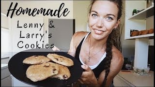 Homemade Lenny & Larry's Cookies | COOKING WITH PROTEIN POWDER  - healthy protein cookies