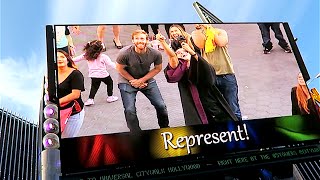 THEY PUT US ON THE BiG SCREEN!!