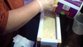 Making & Cutting Black Cherry Moonshine soap
