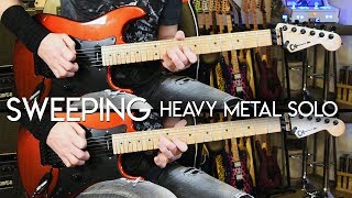 Sweeping Heavy Metal style guitar solo