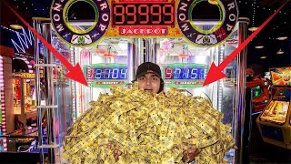 I WON THE BIGGEST MONSTER JACKPOT AT THE ARCADE! (100% JACKPOT WIN RATE)