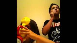 Brother and Sister do the Cinnamon Challenge