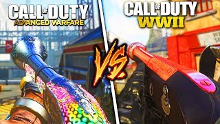 AW BLUNDERBUSS vs COD WW2 BLUNDERBUSS! (DLC WEAPON SHOWDOWN)
