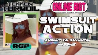 Online Riot - Tekken Turmoil Swimsuit Action - Katarina vs Kazumi | Tekken 7