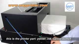 DTG Black T shirt A3+ Inkjet Flatbed Printer Introduction