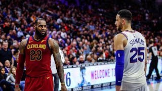 LeBron James Gets Schooled By Ben Simmons and Gives Him Respect! Cavaliers vs Sixers