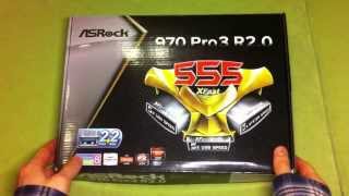 Анбоксинг материнской платы ASRock 970 PRO3 R2.0/Unboxing ASRock 970 PRO3 R2.0