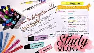 Study vlog | comprinhas de papelaria e treino de lettering